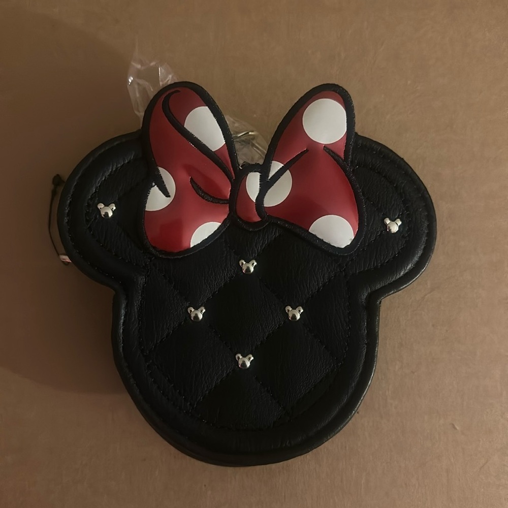 Disney Loungefly Minnie Mouse Studded Coin Purse